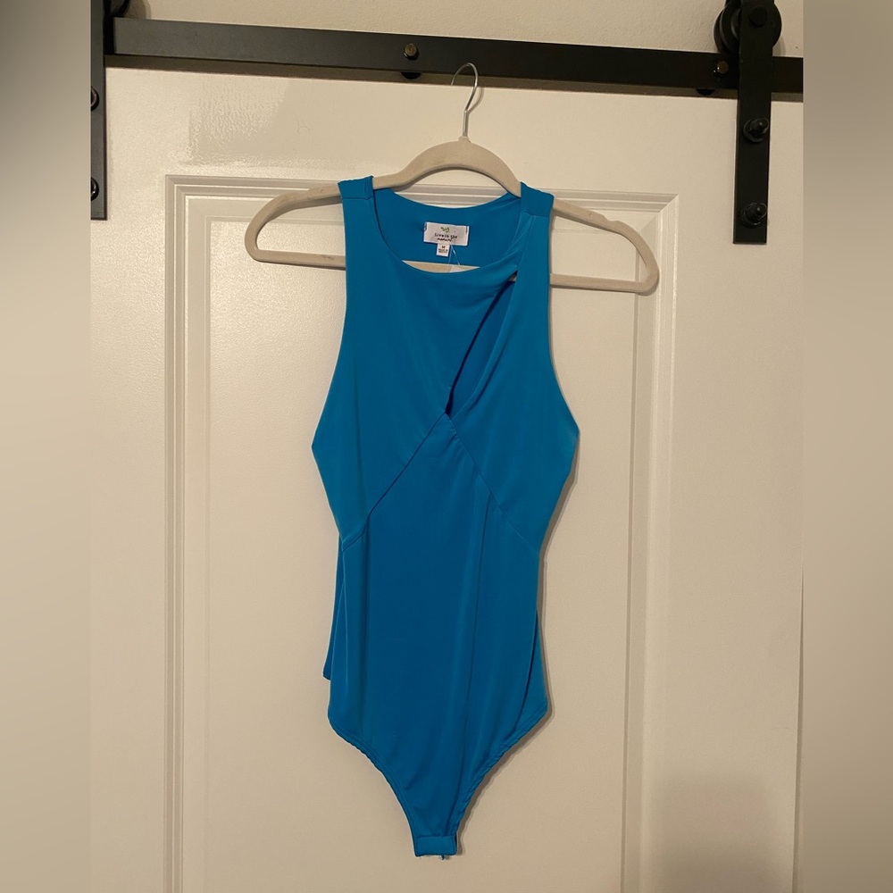 Live In The Moment Blue Bodysuit